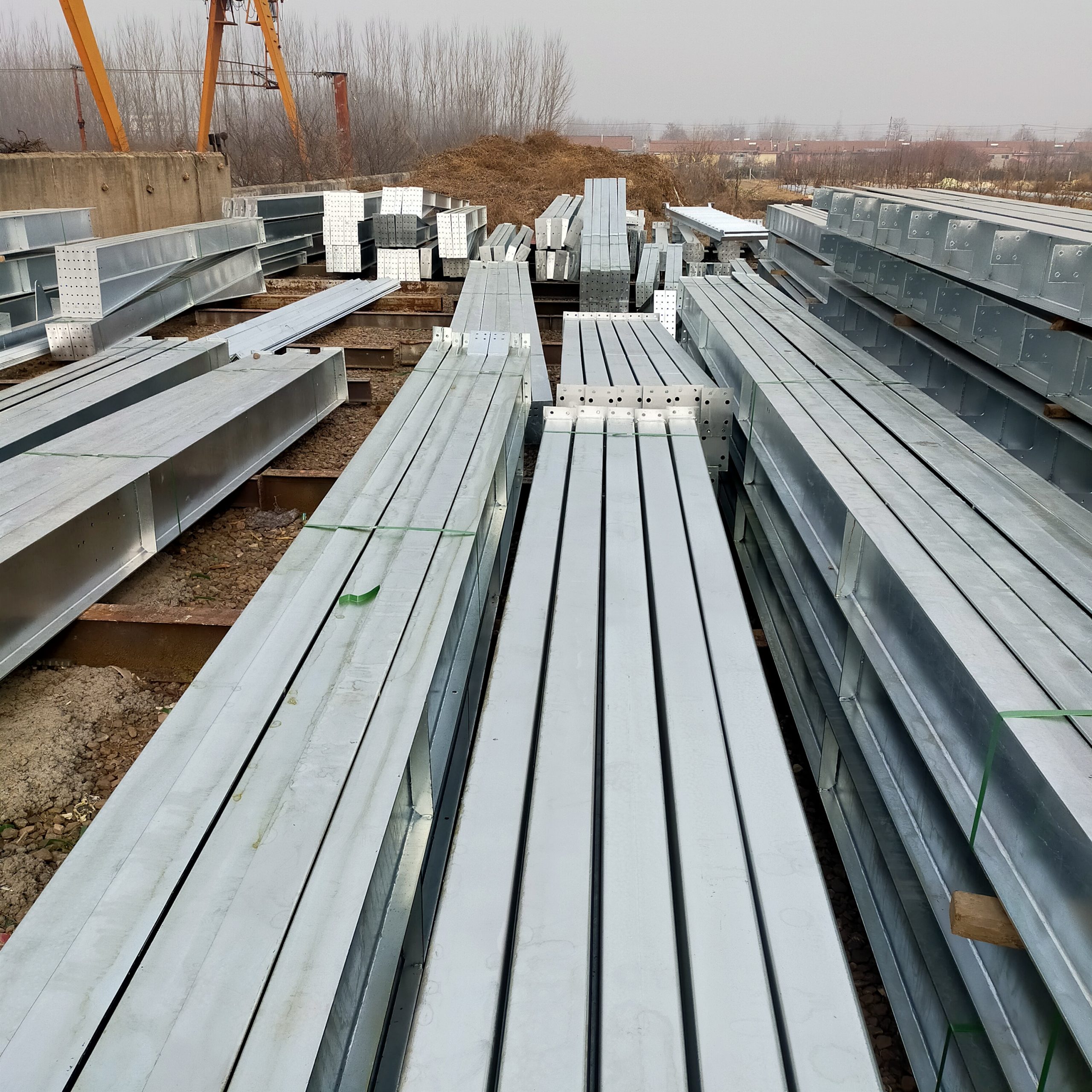  Hot dip galvanized Steel structure processing in China，China Steel structure manufacturing