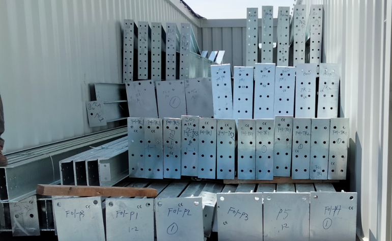   hot dip galvanized steel structure Shipment to Europe