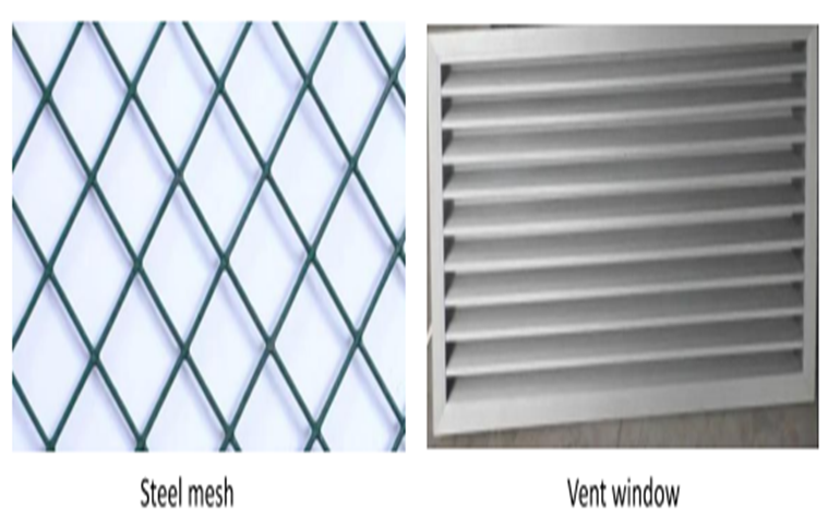   Air ventilation option for steel structure