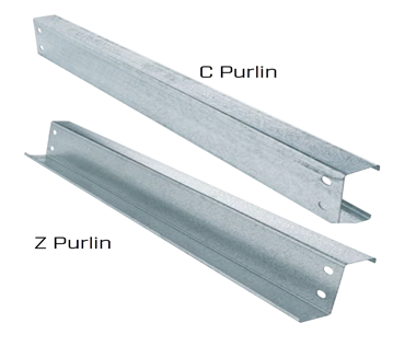 Steel Purlin: C purlin and Z purlin