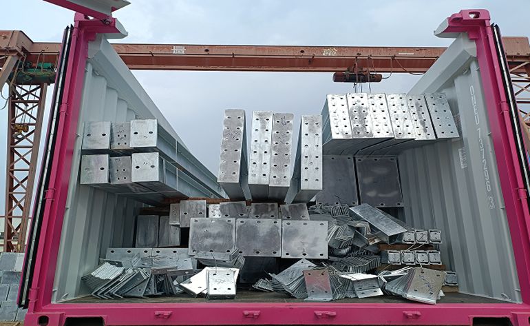   Galvanize Steel Structure ship to Europe!
