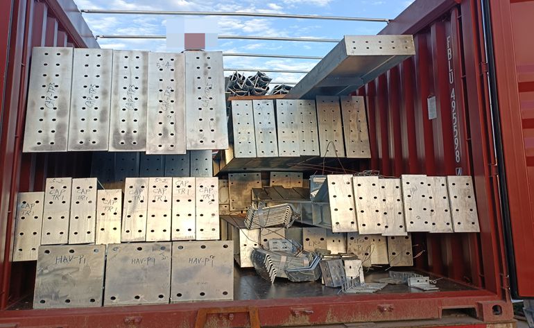   Galvanize Steel Structure ship to EU!