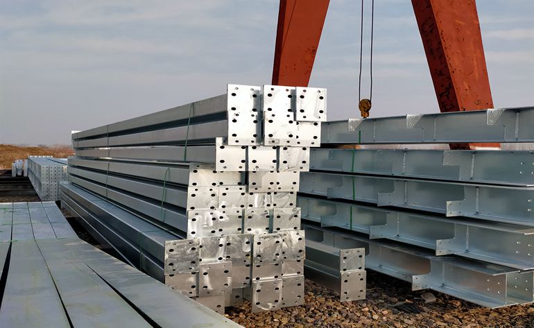  How does galvanizing protect structural steel?