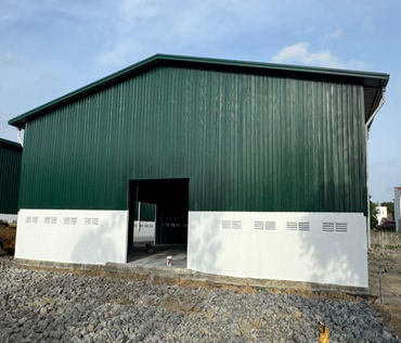 steel strucrure warehouse+canopy to Sri Lanka