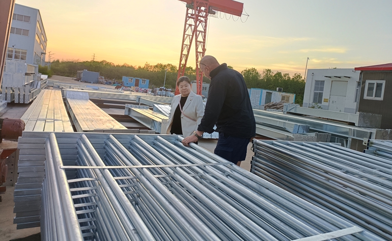   Client visit factory!(Steel building project)