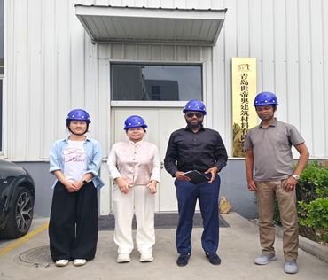 Our client visit factory for steel structure building project!