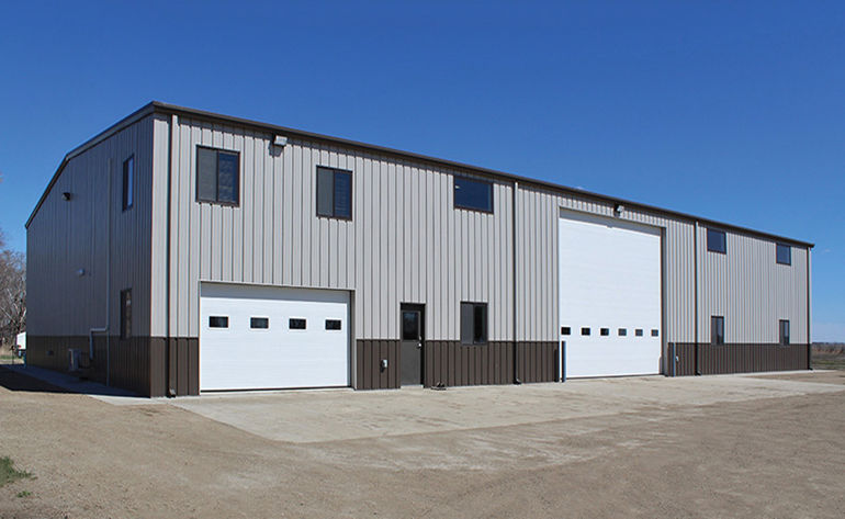   The main component of steel farm storage buildings